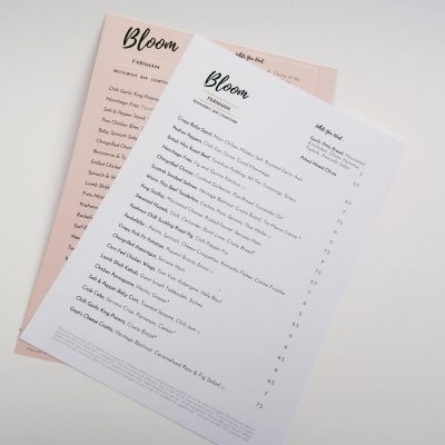 Bloom Menus CS