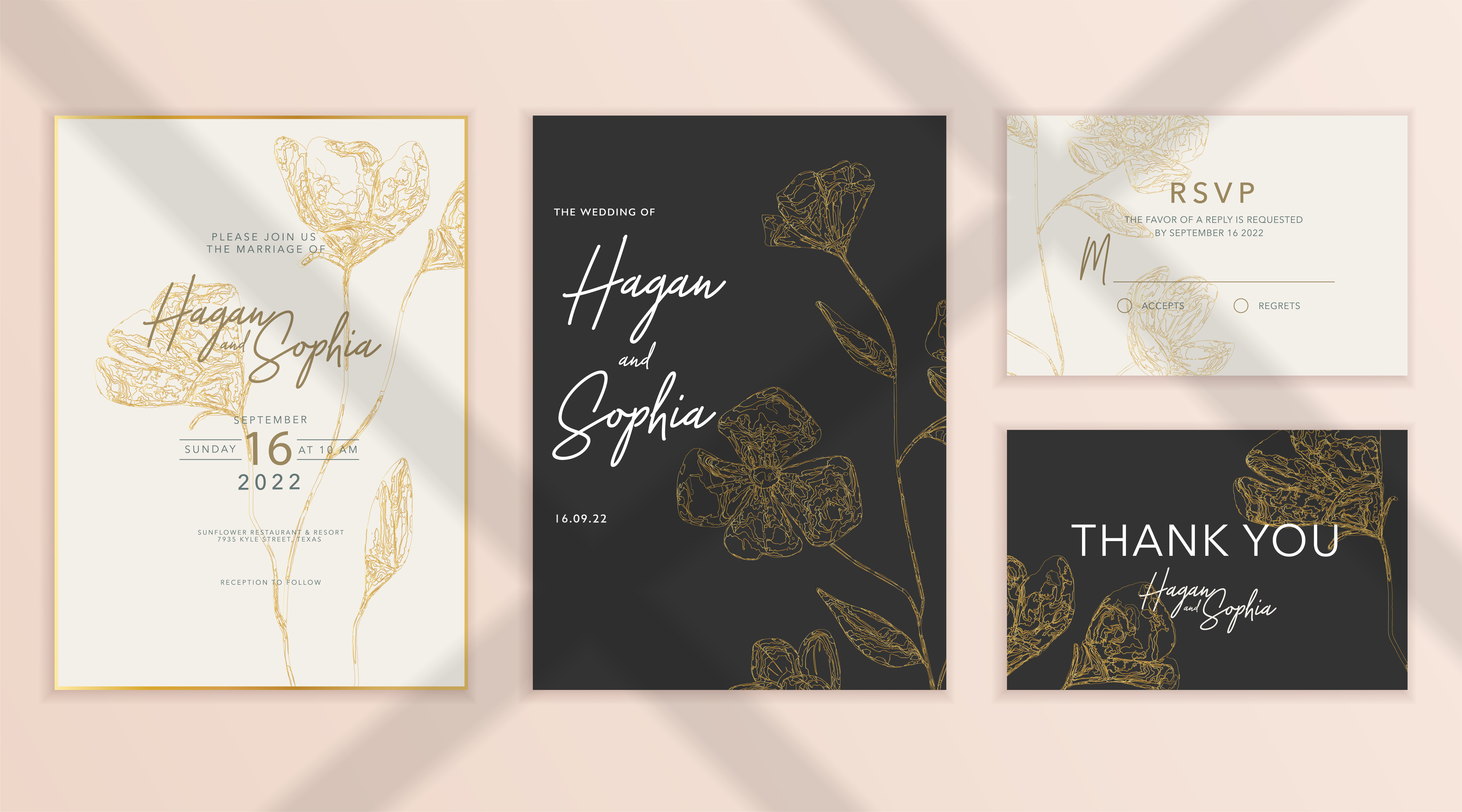 wedding stationary examples