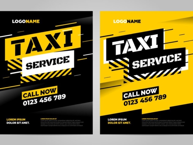 placeholder brochure for taxi company